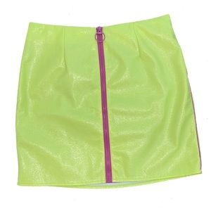 Brand New Urban Outfitters Lime Green Mini Skirt